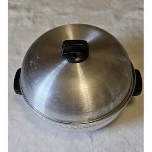 West Bend Aluminum Serving Bun Oven 3 Piece Vintage Stovetop Warmer